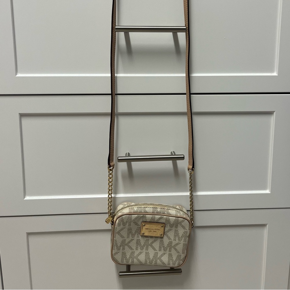 Michael Kors cross body bag with MK monogram